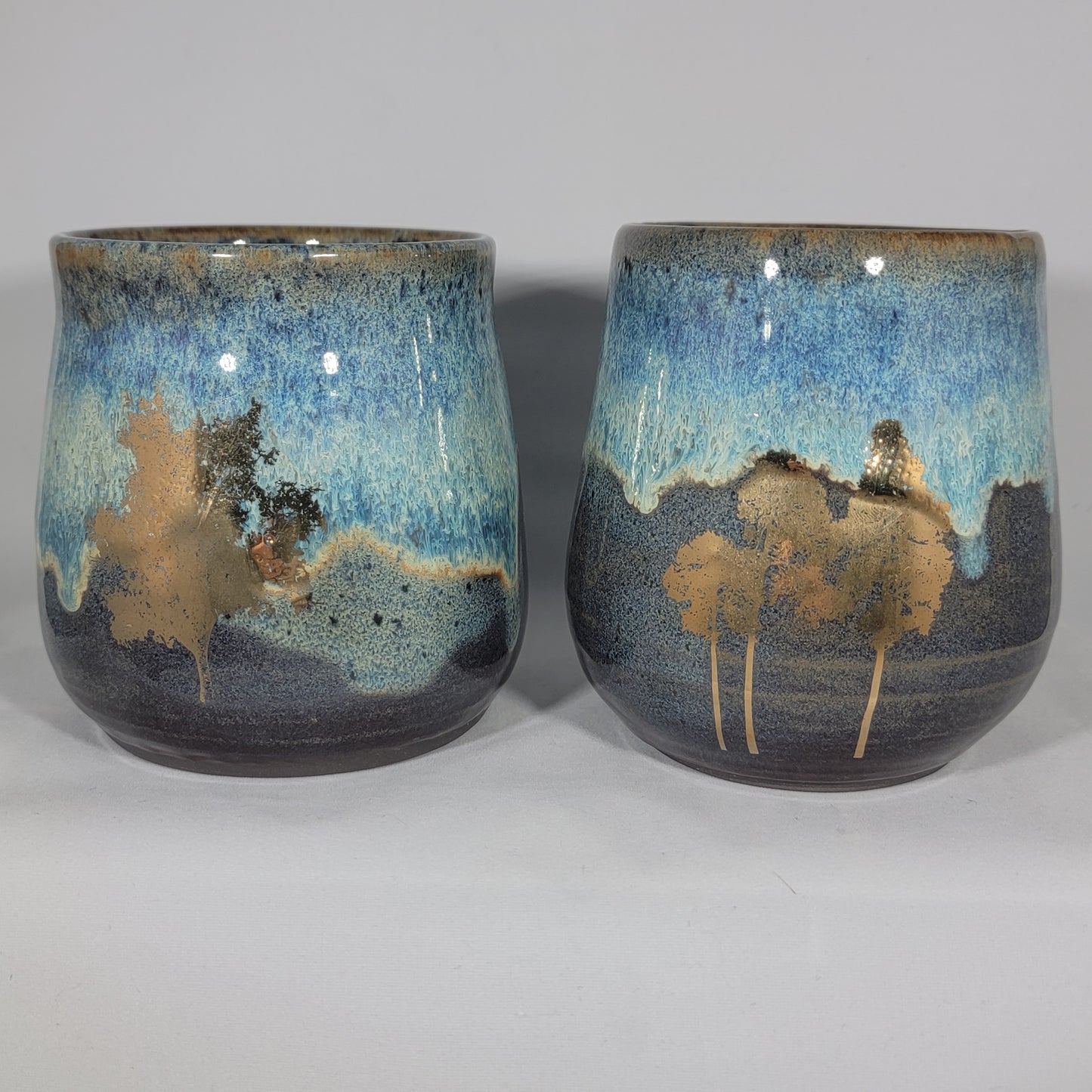 Gold Trees Tumblers Set of 2